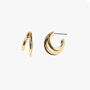 Ana Luisa Scarlett hoops with earring backs